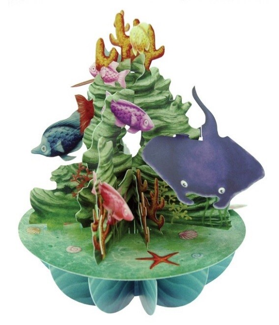 3D Card Fish