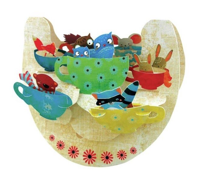 3D Card Teacups