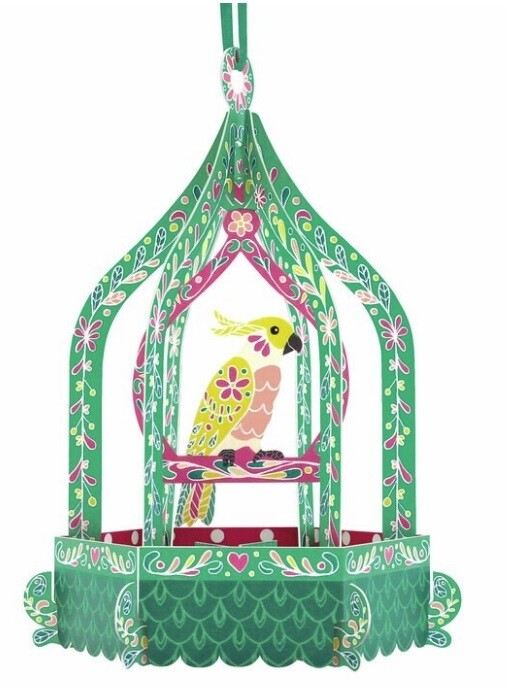 Chandeliers Card Birdcage