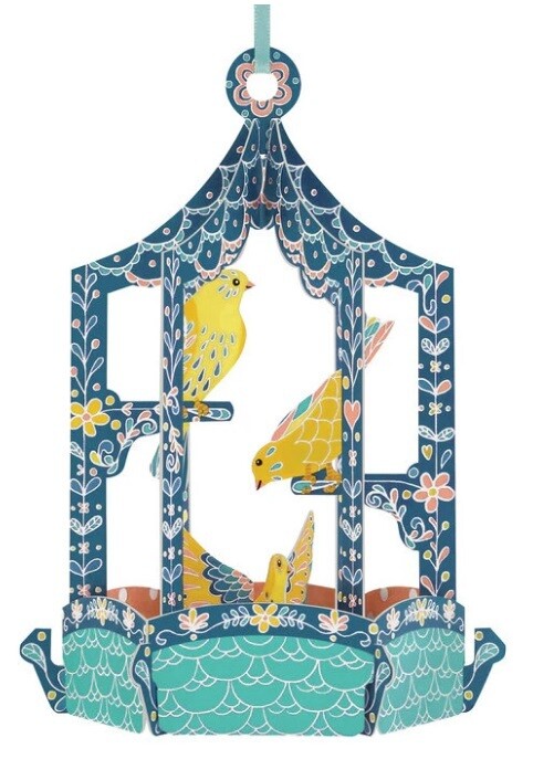 Chandeliers Card Birdcage