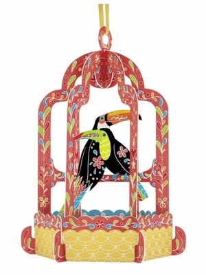 Chandeliers Card Birdcage