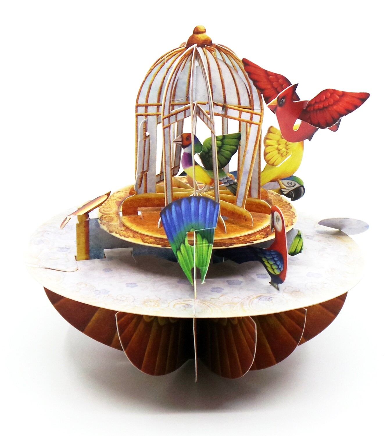 3D Card Bird Cage