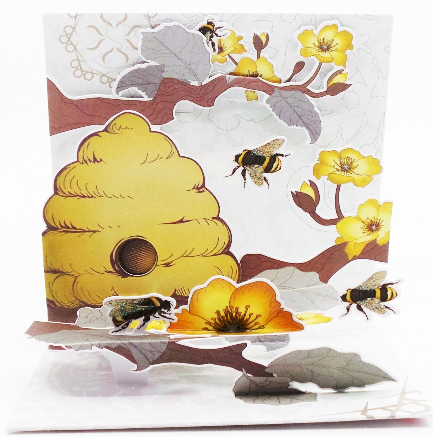 3D Card Bees