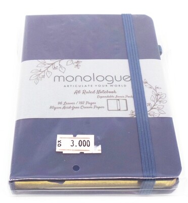 A6 Ruled Notebook Monologue