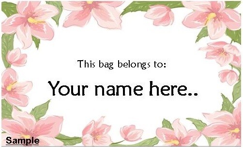 Bag Tag (Pink Flower)