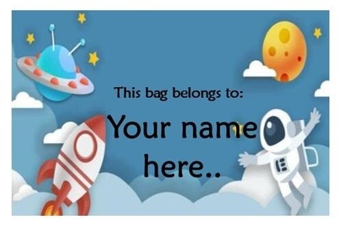 Bag Tag (Space Background)