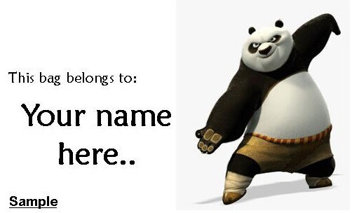 Bag Tag (Kun Fu Panda 2)