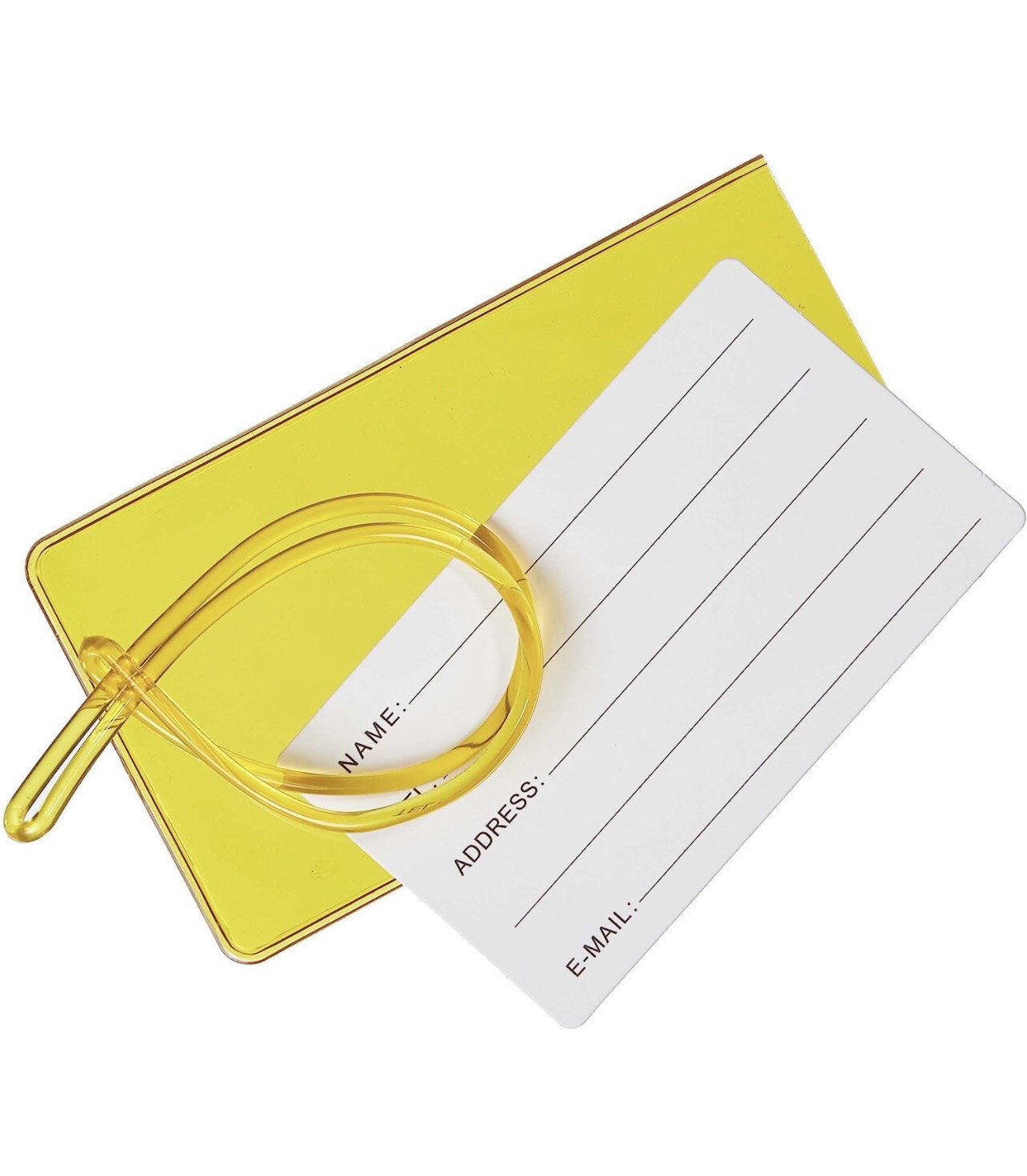 Luggage Tags YELLOW FLOURESCENT