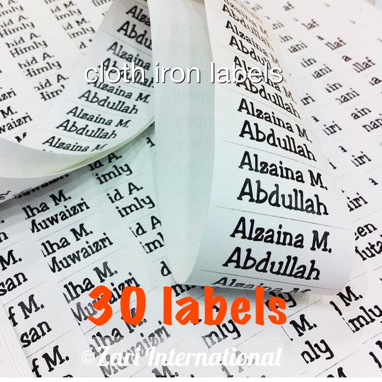 Iron Labels ليبل ملابس 