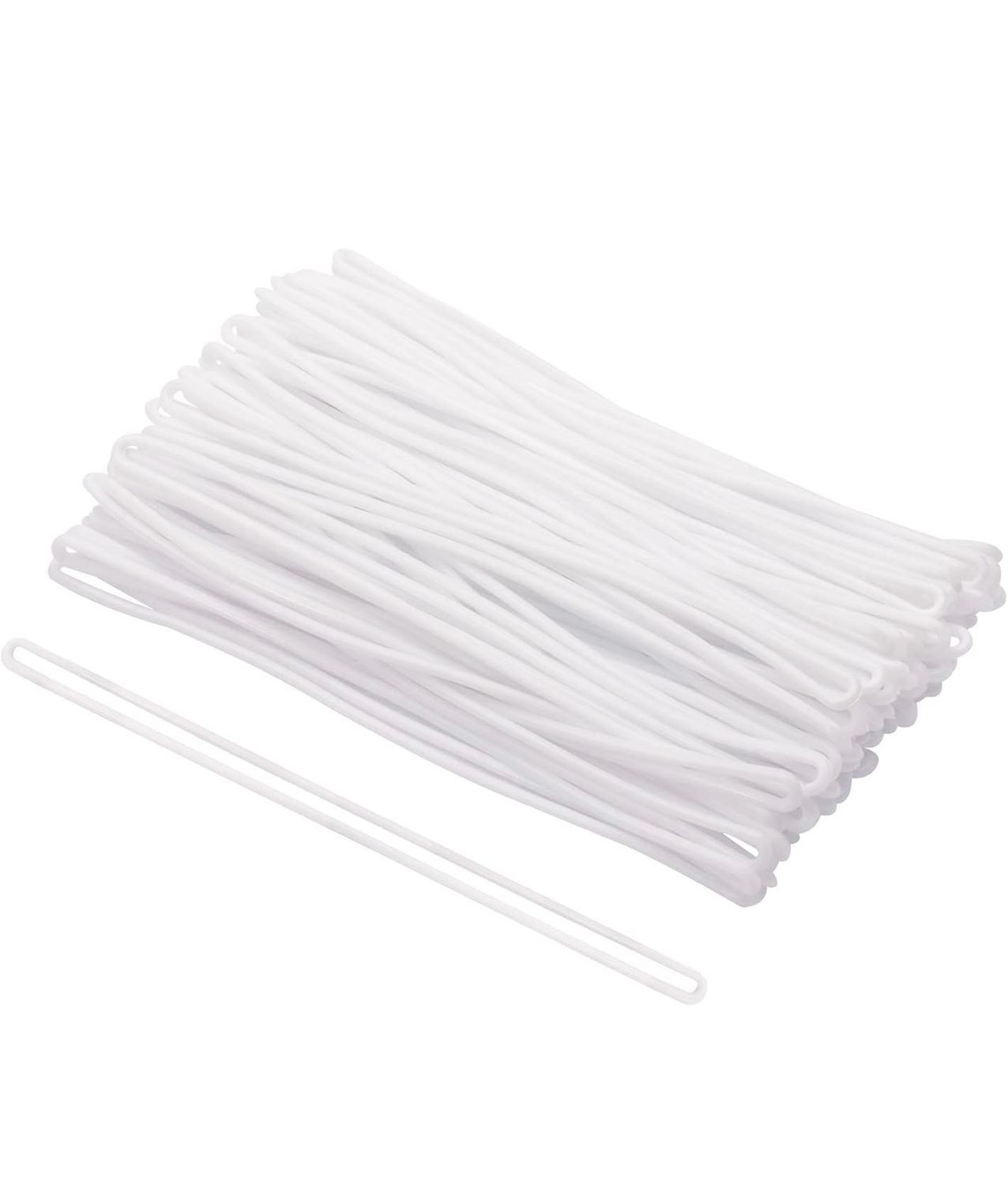 12 white bag rubbers