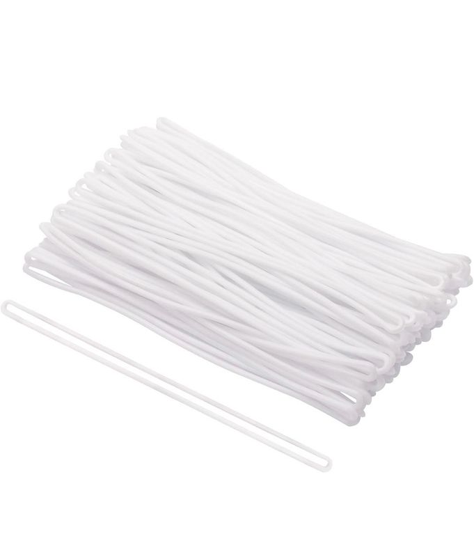 12 white bag rubbers