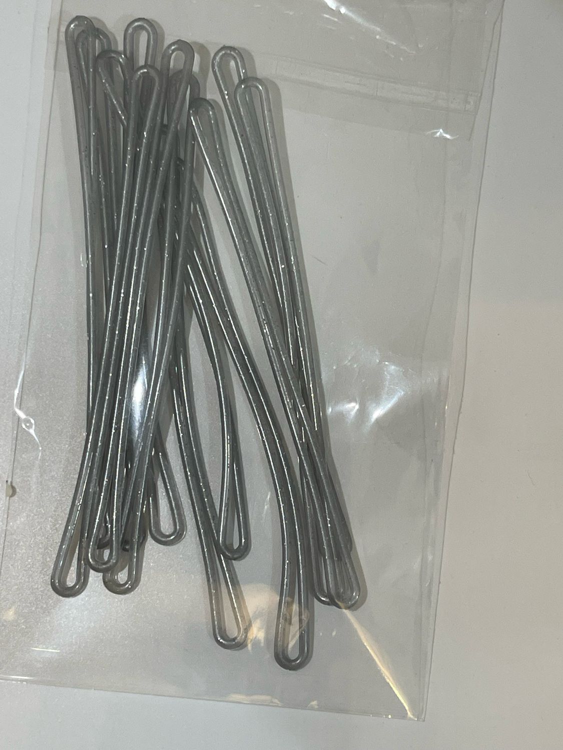 12 Gray with glitter bag rubbers