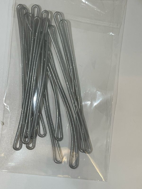 12 Gray with glitter bag rubbers