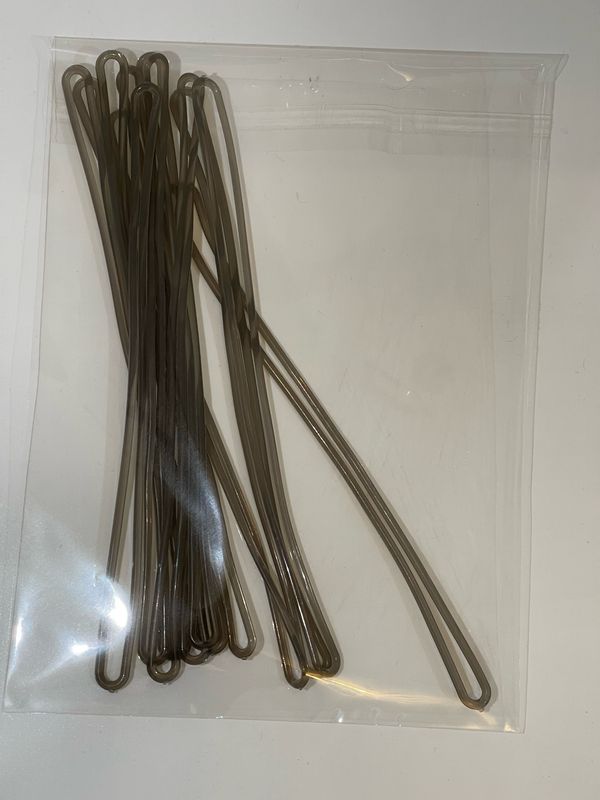 12 Gray clear bag rubbers
