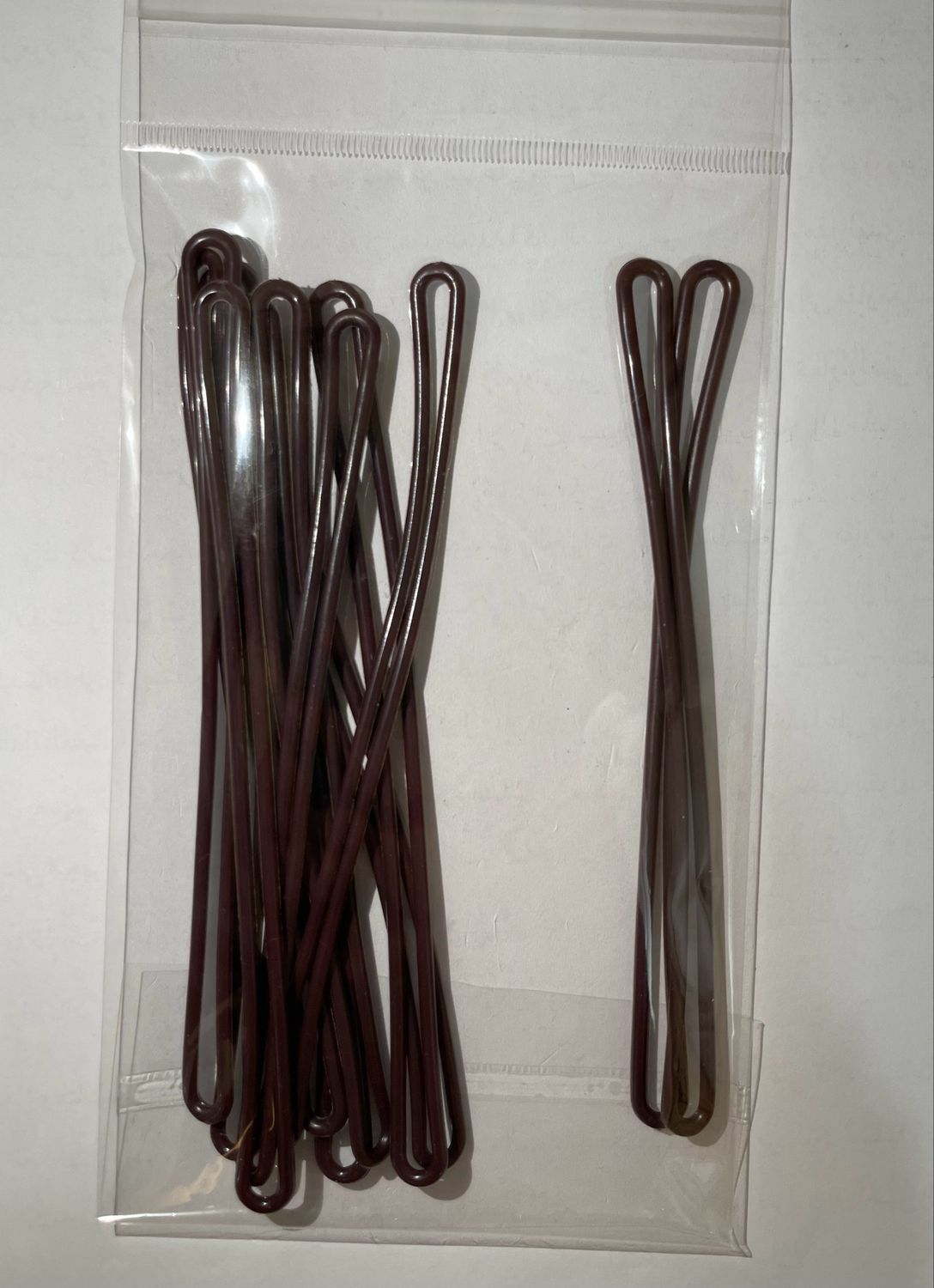 12 Brown chocolate color bag rubbers