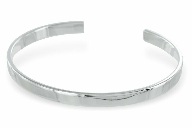 Silber Armspange 925 Silber glänzend poliert