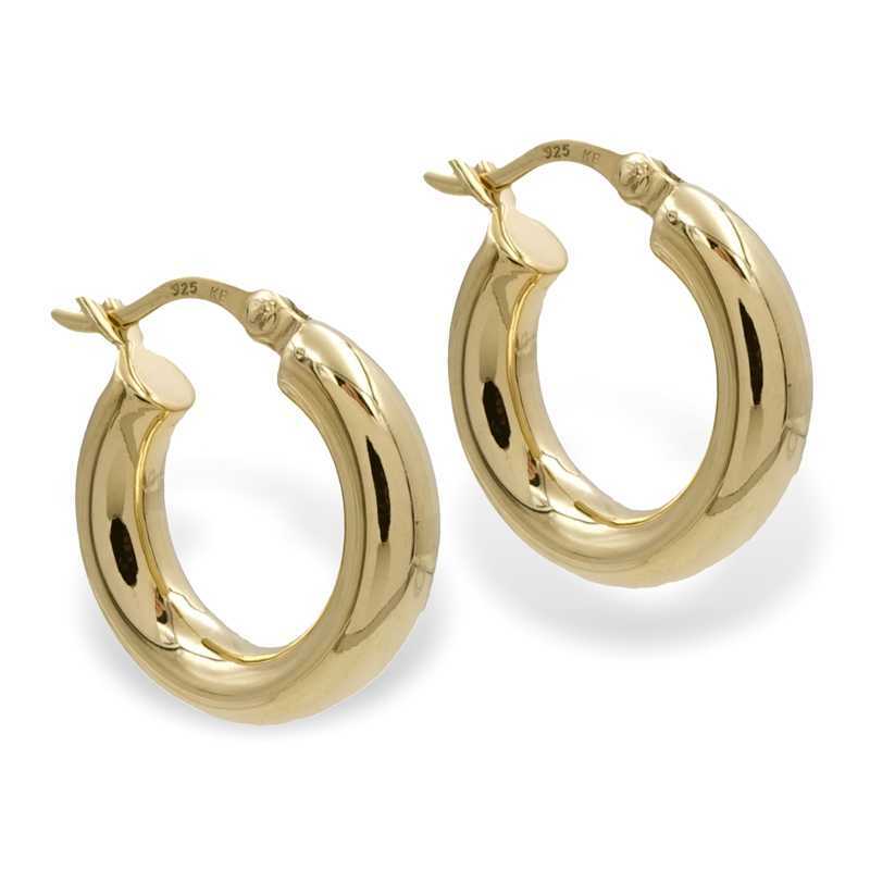 Silber Creole wahlweise in silber oder vergoldet