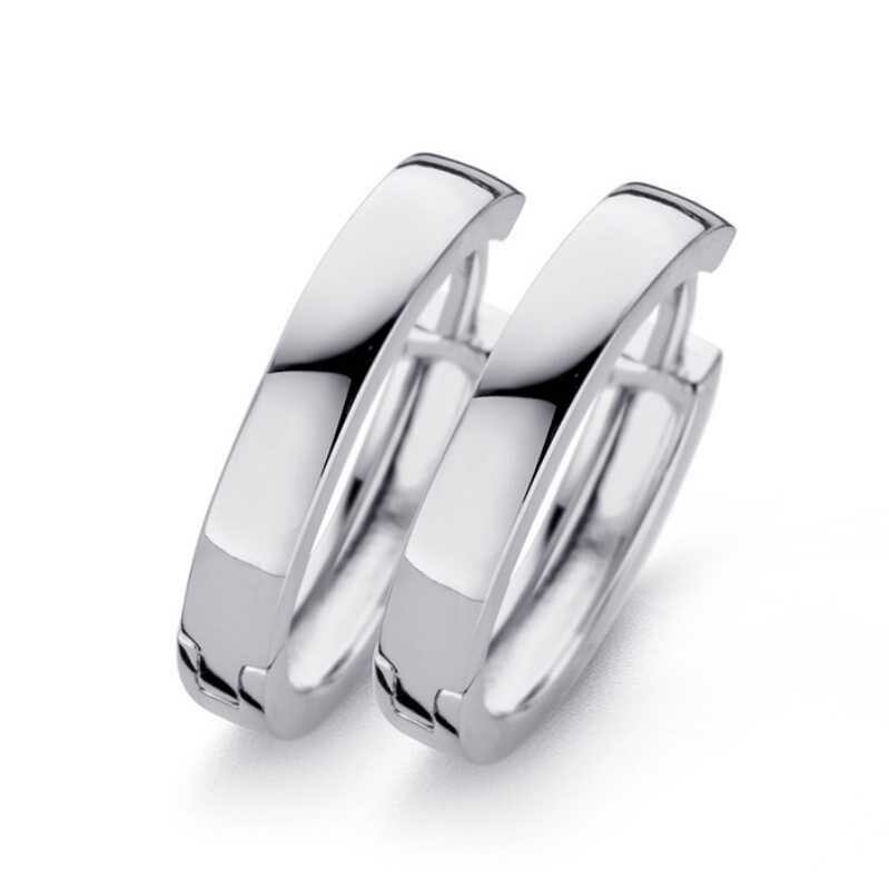 NEW BLING klassische Klappcreolen in 925 Silber breite 3mm