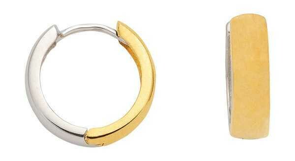 Gold Creolen Bicolor Wendecreole