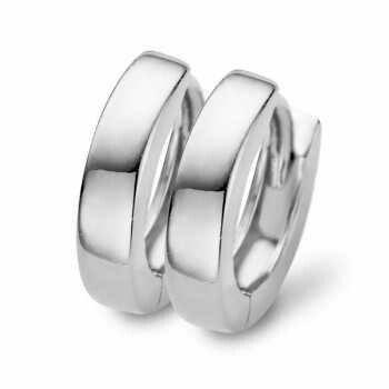 NEW BLING Klappcreolen in 925 Silber 14 / 2,7 mm