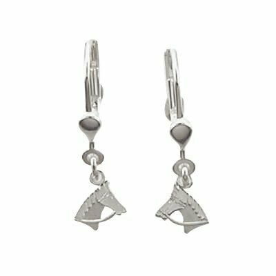 Pferdchen Ohrhänger in Silber mit Pferdekopfanhänger