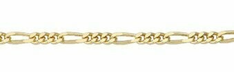 Figaro 333 Gold Kette 1,4 mm Anhängerkette 3/1 Glieder Figaro 333 Gold Kette 1,4 mm Anhängerkette 3/1 Glieder