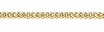 1,4 mm Panzerkette in 585 Gold verschiedene Längen