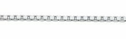 Rhodinierte Silber Venezianer Kette 1,2 mm