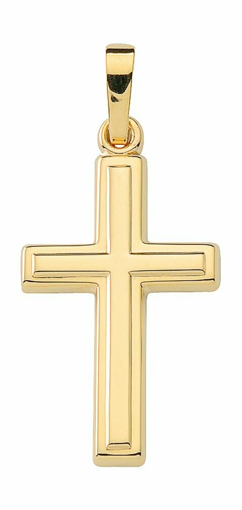 Kreuzanhänger aus 333 Gold Länge ca 2,8 cm
