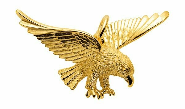 Adler Kettenanhänger aus 333 Gold  40,2 x 34,3 mm
