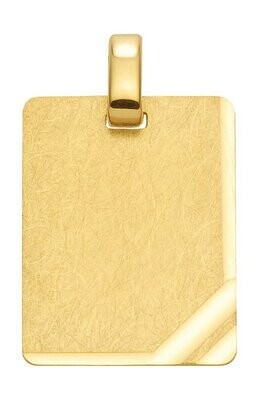 333 Gold Kettenanhänger gravierbar 13,6 x 17,1mm