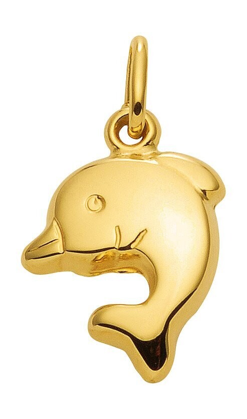 Kleiner Delphin Anhänger in 333 Gold sehr niedlich