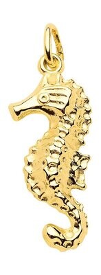 Seepferd Kettenanhänger aus 333 Gold 14 x 17 mm
