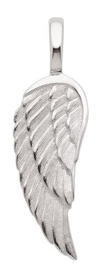 Flügel Anhänger aus rhodiniertem 925 Silber
