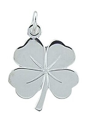 Kleeblatt Kettenanhänger aus 925 Silber