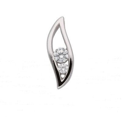 925 Silber Kettenanhänger mit Zirkonia