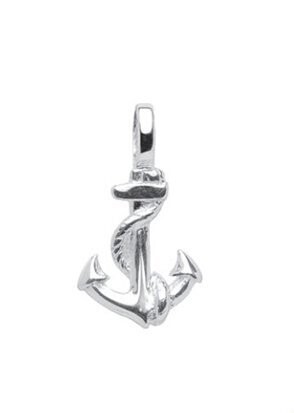 Anker Ketten Anhänger aus rhodinierten 925 Silber