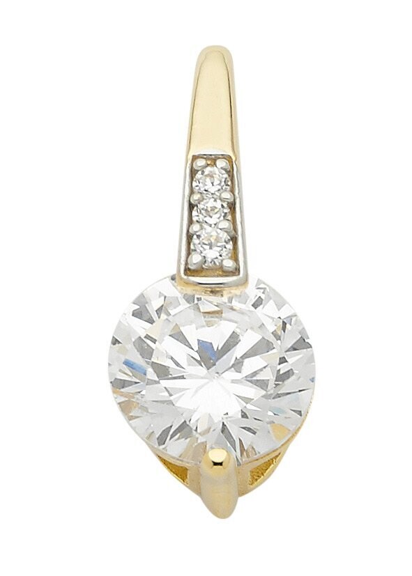 Zirkonia Gold Kettenanhänger