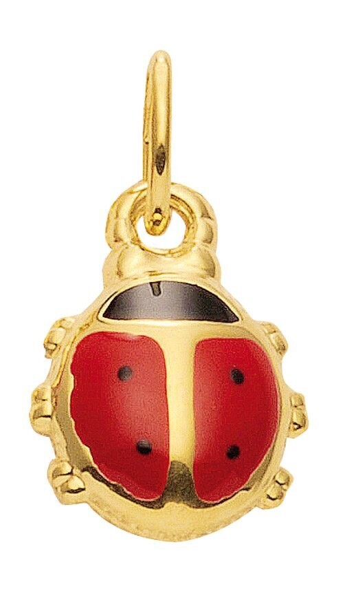 Marienkäfer Anhänger in Gold