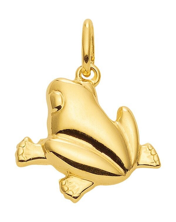 Frosch Anhänger aus 333 Gelbgold gestaltet