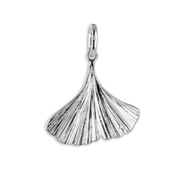 Ginkgoblatt Kettenanhänger in 925 Silber