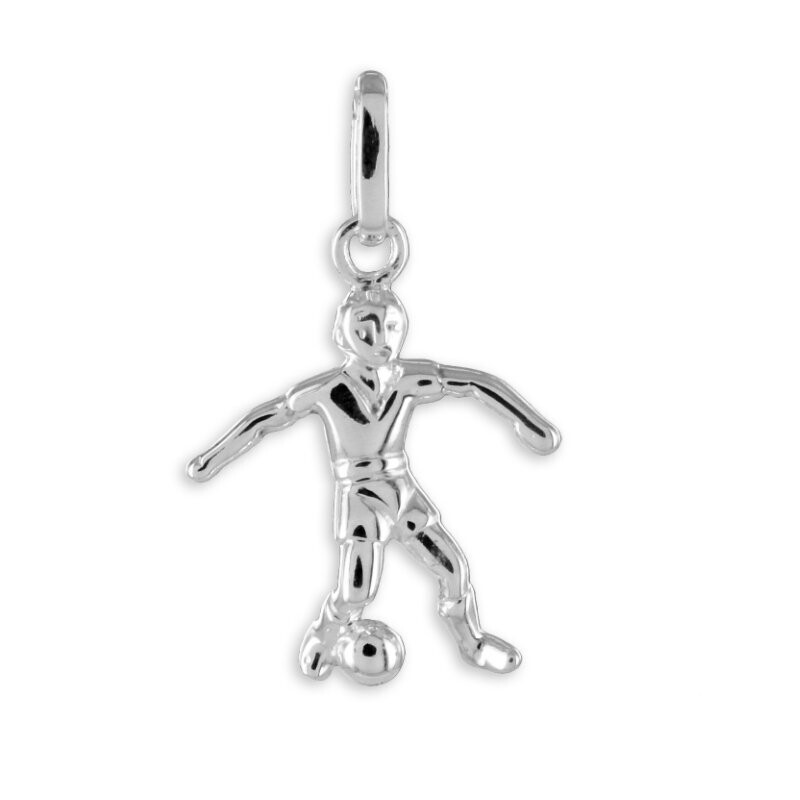 Fußballer als Kettenanhänger in 925 Silber