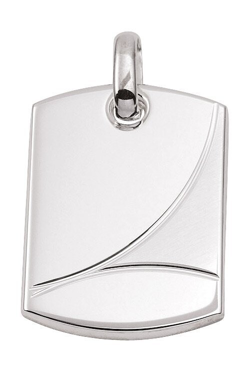 Silber Anhänger matt/poliert zum gravieren