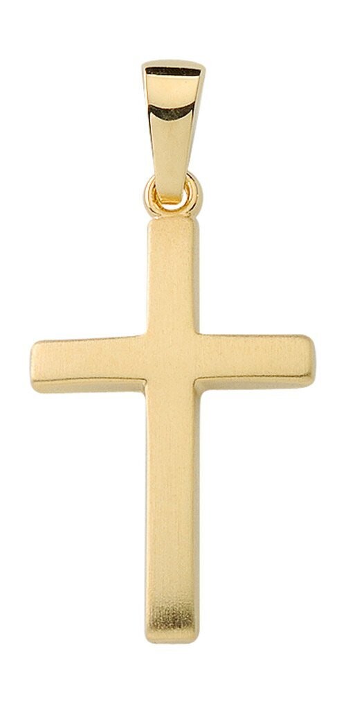 Schlichter Kreuzanhänger in Gold
