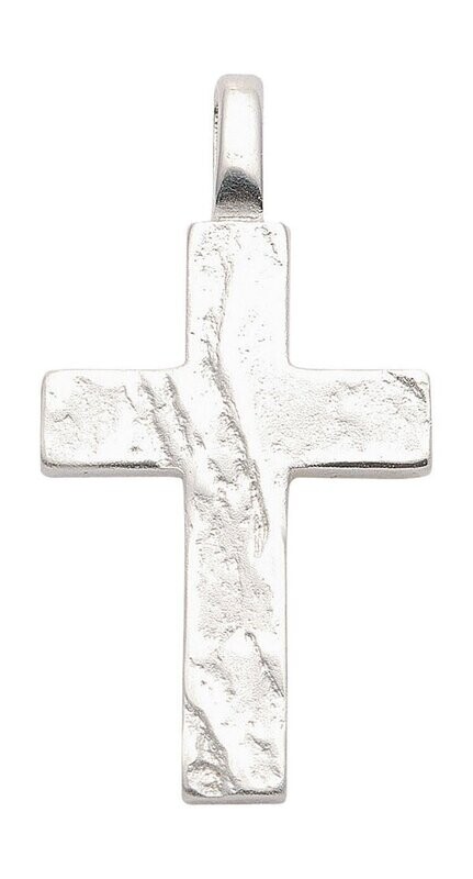 Silber Kreuz Anhänger gehämmert ca. 3cm Länge Silber Kreuz Anhänger gehämmert ca. 3cm Länge