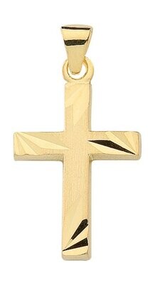 585 Gold Kreuz Anhänger ca. 2,5cm Länge