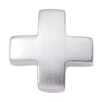 Mattiertes Silber Kreuz in gleichschenkliger Form