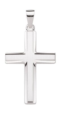 Klassischer 925 Silber Kreuzanhänger  ca. 3cm  Länge