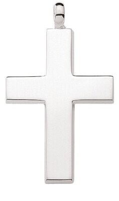 Breites massives 925 Silber Kreuz als Anhänger ca. 3,5cm lang