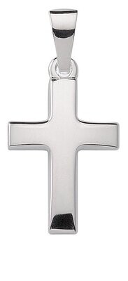 2 cm Silber Kreuz Anhänger rhodiniert
